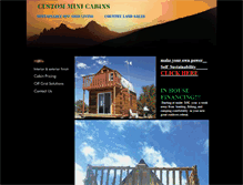 Tablet Screenshot of customminicabins.com